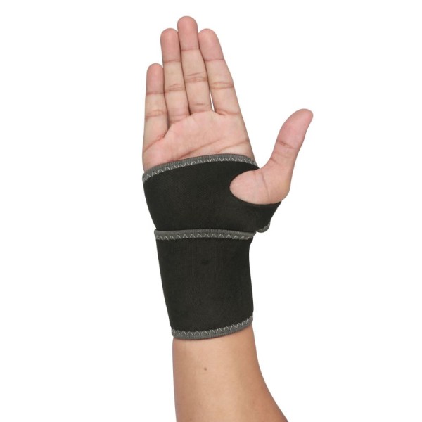 Encontraproduto.com.br - Munhequeira Vollo Neoprene Ajustável Preta