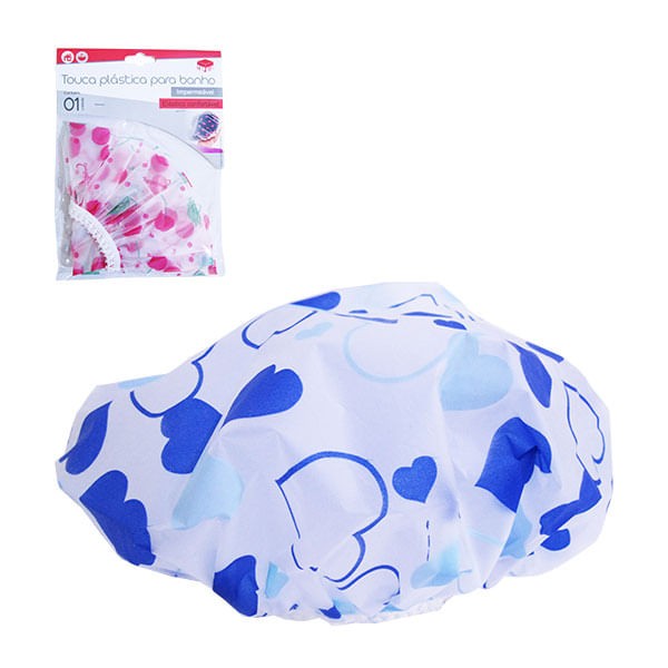 Encontraproduto.com.br - Touca de Banho de Plástico Top Rio Estampada 1 Unidade Cores Sortidas
