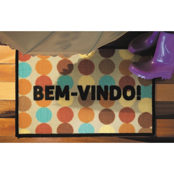 Encontraproduto.com.br - Tapete 40x60cm Toc Toc Exclusivo Aroeira