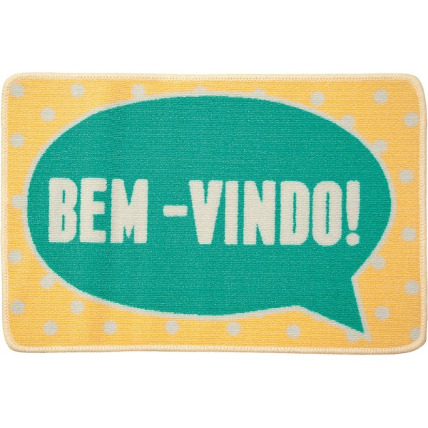 Encontraproduto.com.br - Tapete 40x60cm Toc Toc Exclusivo Aroeira