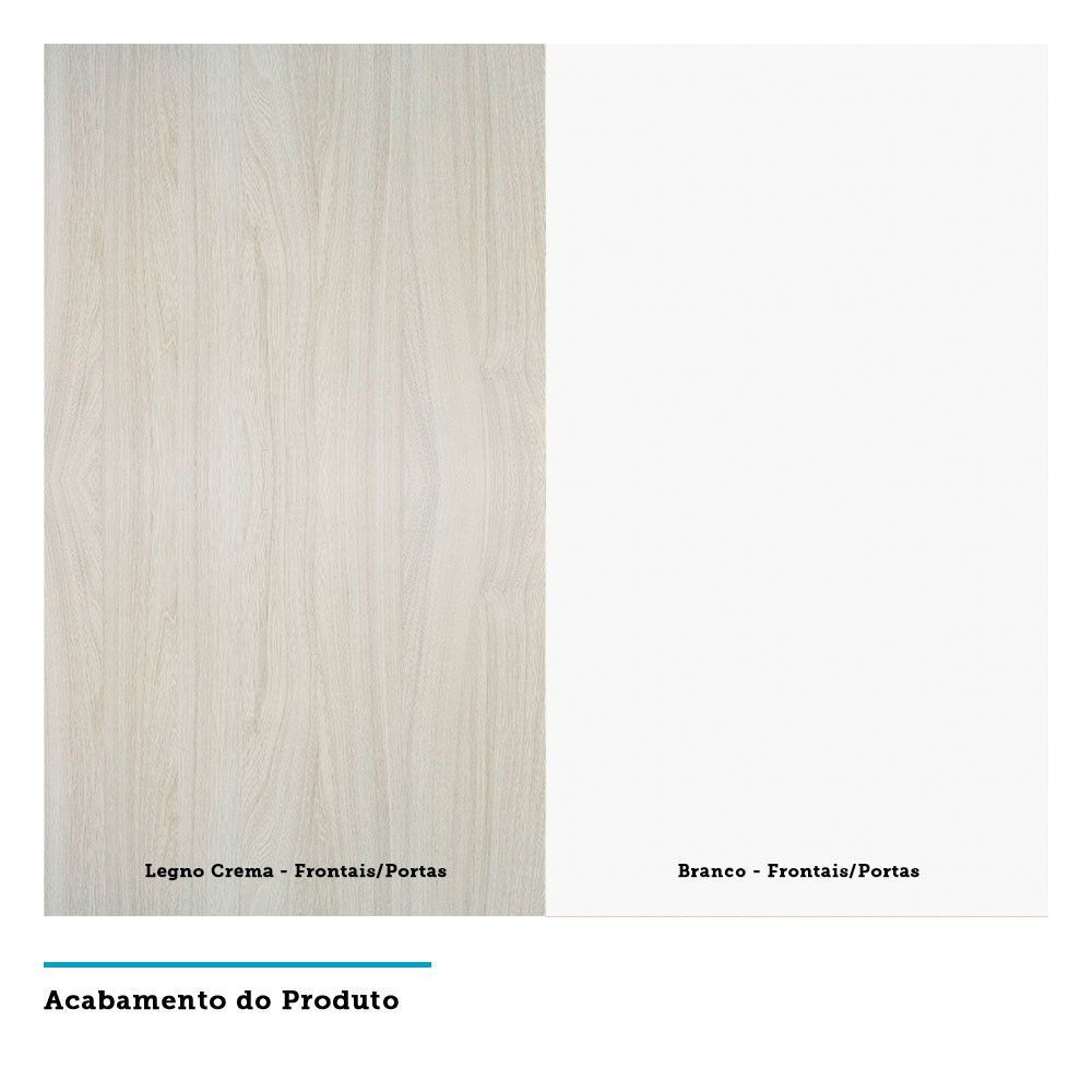 Encontraproduto.com.br - Armário Para Cozinha 15cm 1 Porta Legno Crema C/Branco