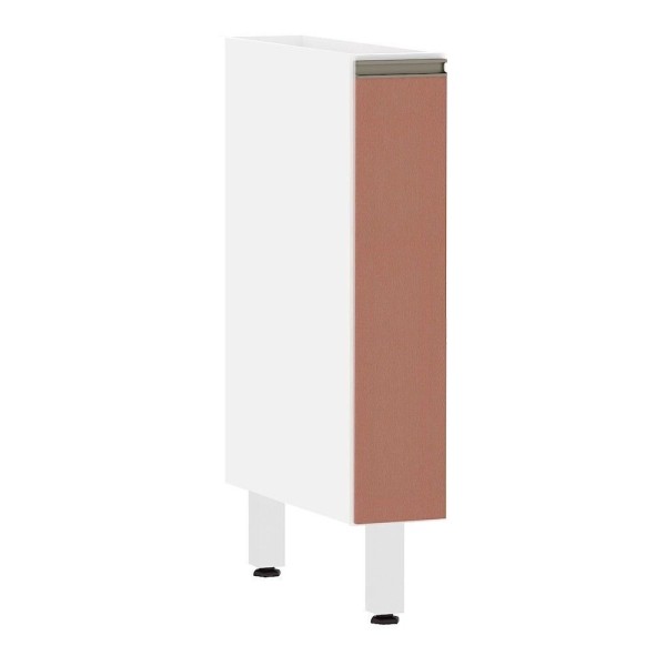 Encontraproduto.com.br - Balcão De Cozinha Sem Tampo 15cm 1 Porta Pérola Luciane Móveis