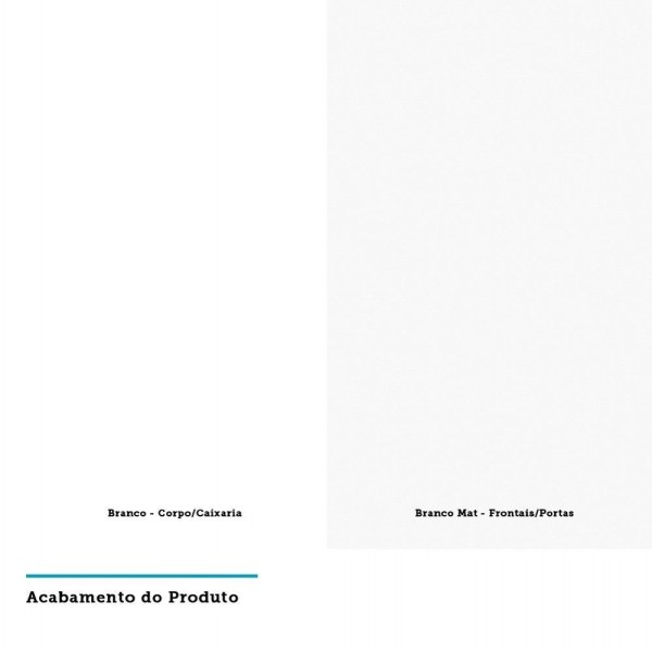 Encontraproduto.com.br - Guarda Roupa 2 Portas De Correr 159cm Branco Com Branco Mat