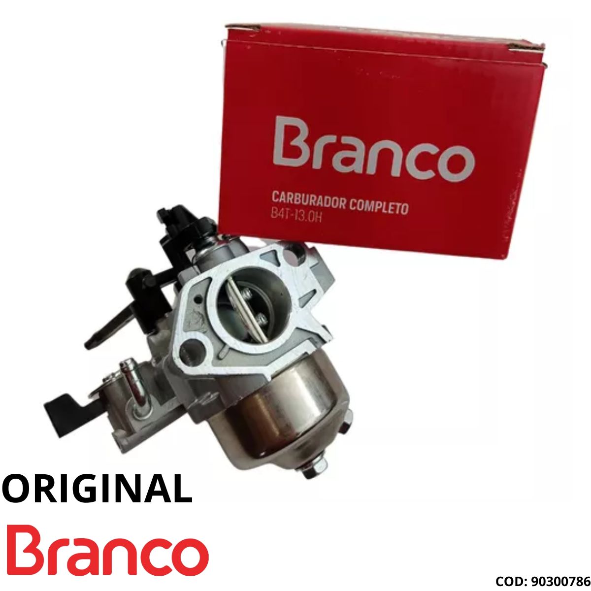 Carburador Completo Para Motor B4T 13/15 HP Original Branco Toyama Vulcan Buffalo