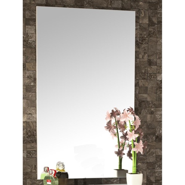 Encontraproduto.com.br - Espelho Para Banheiro Com Painel Delta 60x100cm Branco