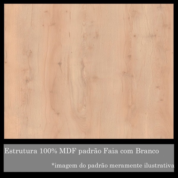 Encontraproduto.com.br - Armário Com Espelho Jazz 80X73,5Cm Faia Com Branco