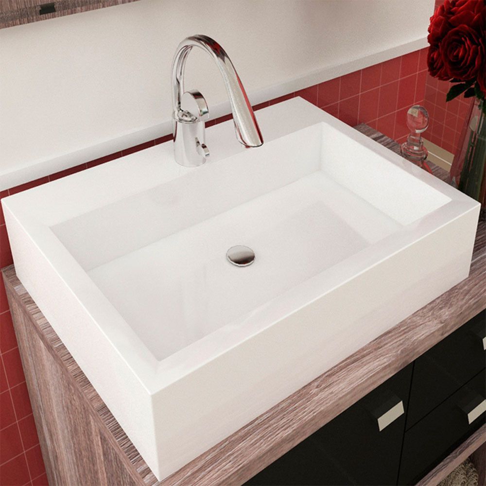 Cuba De Apoio Paris Para Banheiro 57x38.5cm Branco