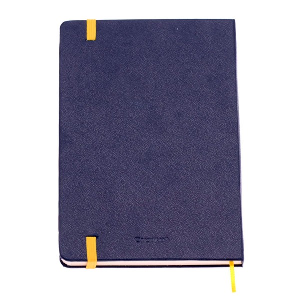 Encontraproduto.com.br - Caderneta Clássica 14x21 - Azul Marinho Pautada