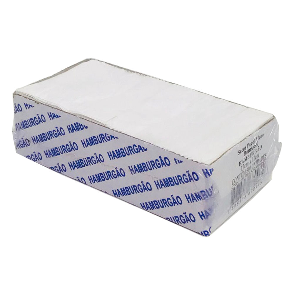 Saco Papel Donnoplast com 500 Unidades Hamburgão