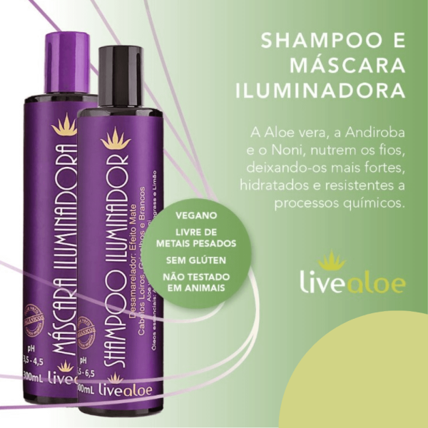 Encontraproduto.com.br - Máscara Iluminadora (Aloe vera, Andiroba e Noni) 300ml - LiveAloe