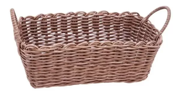 Cesto Com Alça Mimo 3902 Rattan Marrom