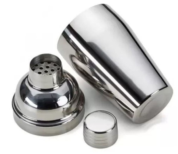 Encontraproduto.com.br - Coqueteleira Inox na Cor Prata Com Coador Mimo Style 500mL