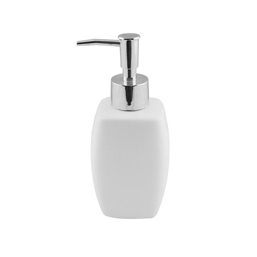 Encontraproduto.com.br - Porta Sabonete Líquido de Porcelana Branca 290ml PJB1221 Yangzi