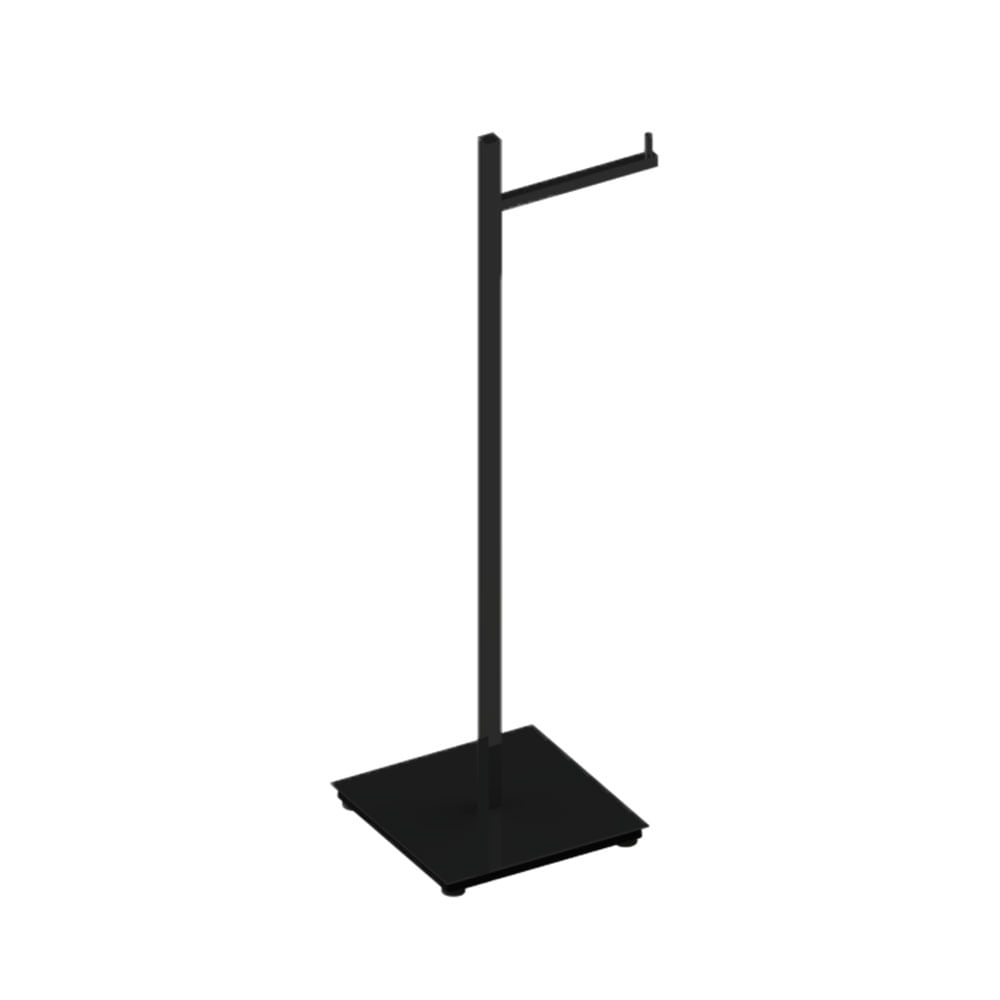 Coluna Quada Com Papeleira 57QD01 Preto Fosco - 4162 - Crismoe