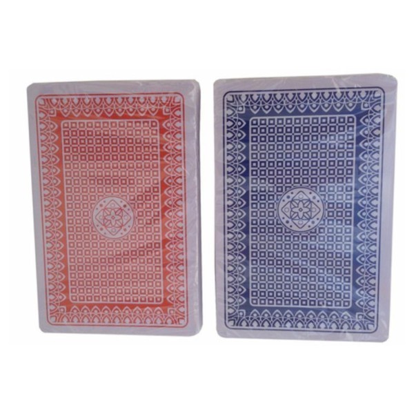 Encontraproduto.com.br - Baralho Duplo 100% Plástico 108 Cartas Prova Dágua Estojo