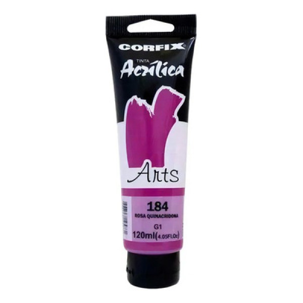 Tinta Acrílica Art´s 120ml GR-I Corfix Tons Amarelo, Vermelho, Violeta