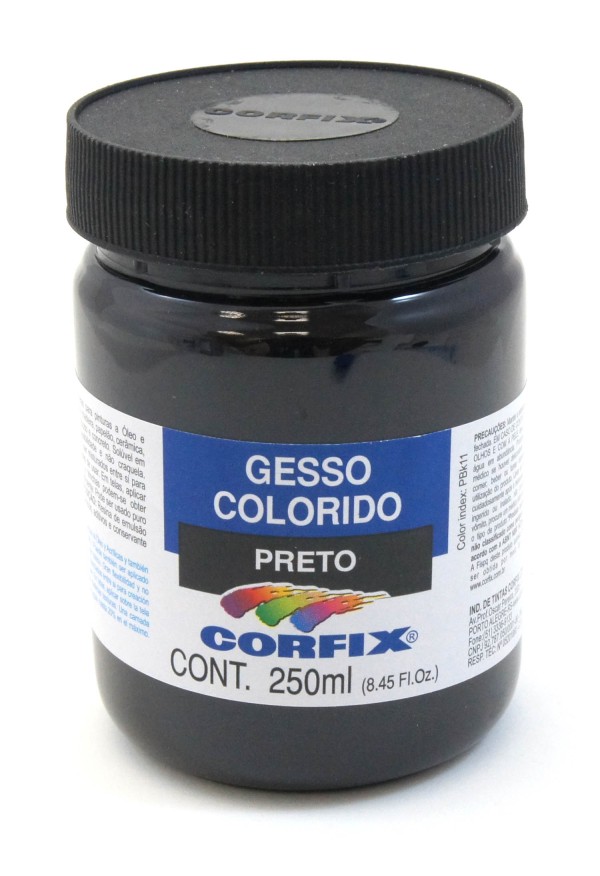 Gesso Colorido Preto 250ml Corfix