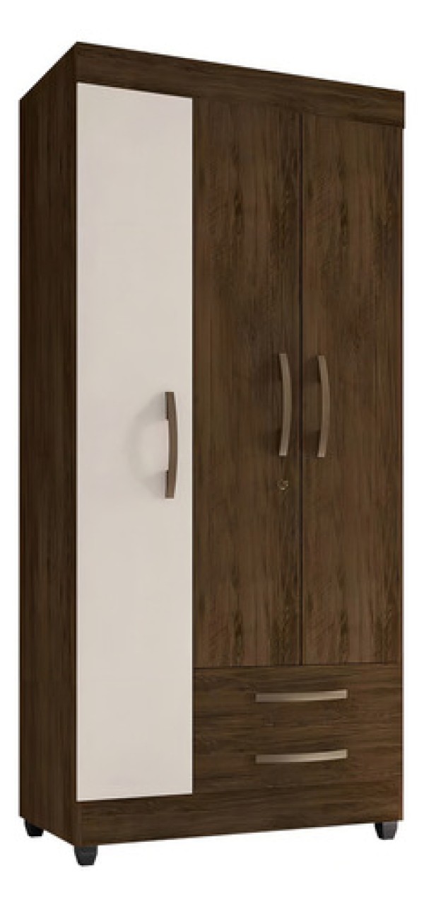 Guarda Roupa Com Cômoda Lion 2 Portas E 3 Gavetas