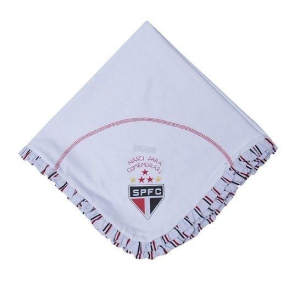 Encontraproduto.com.br - Kit Macacão São Paulo com Manta e Tiara Revedor