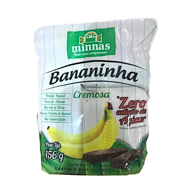 Bananinha Minnas Zero Açúcar 156g