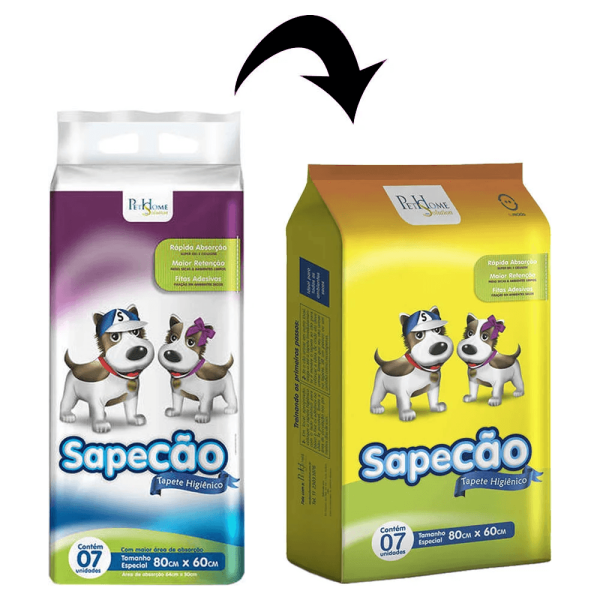 Encontraproduto.com.br - Tapete higiênico Sapecão 7 Unidades