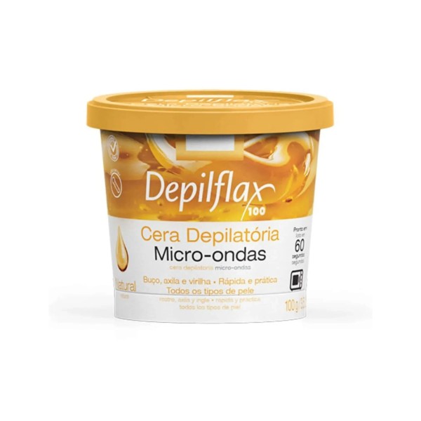Encontraproduto.com.br - Depilflax Cera Depilatória Para Micro-ondas Natural 100g