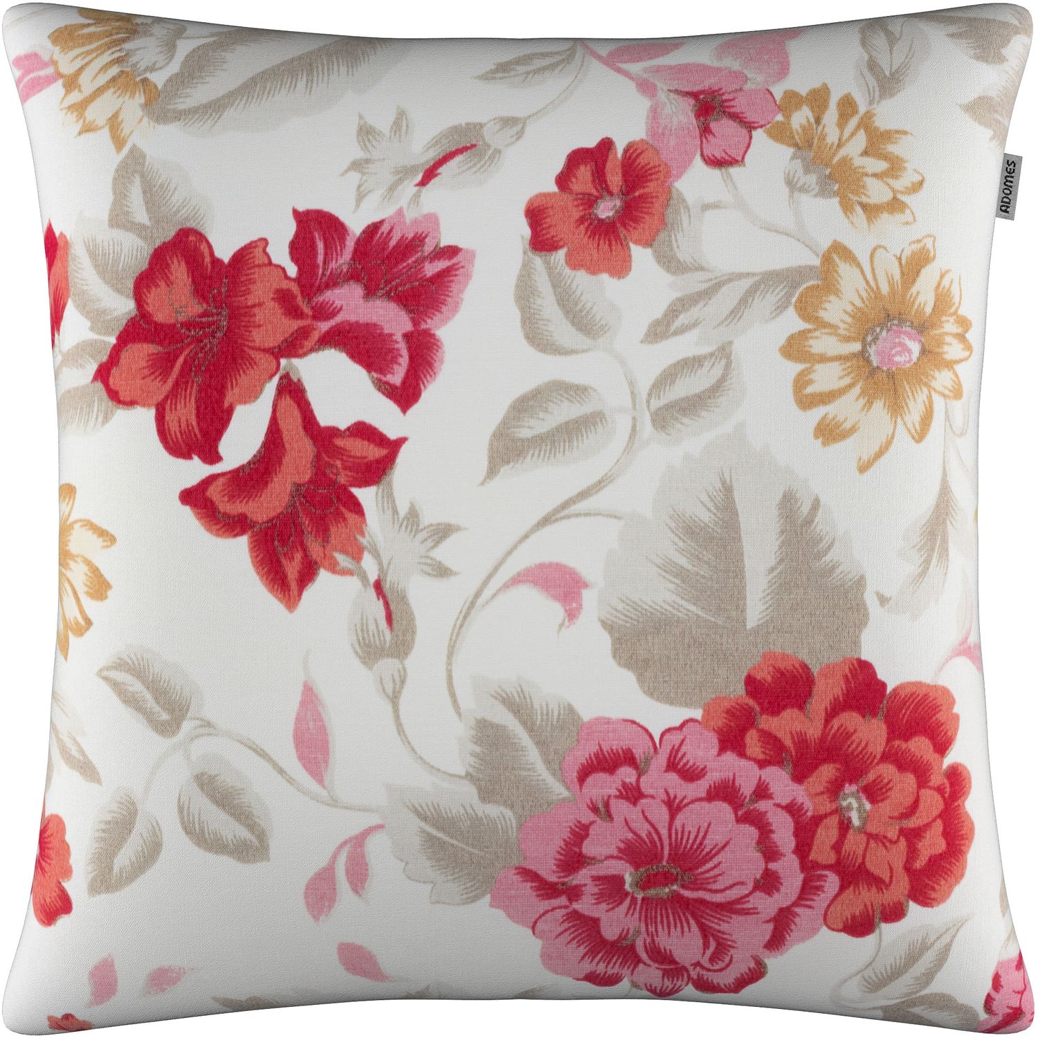 Capa para Almofada Adomes Acqualine Block Ilustre 45 cm x 45 cm - Floral Rosa