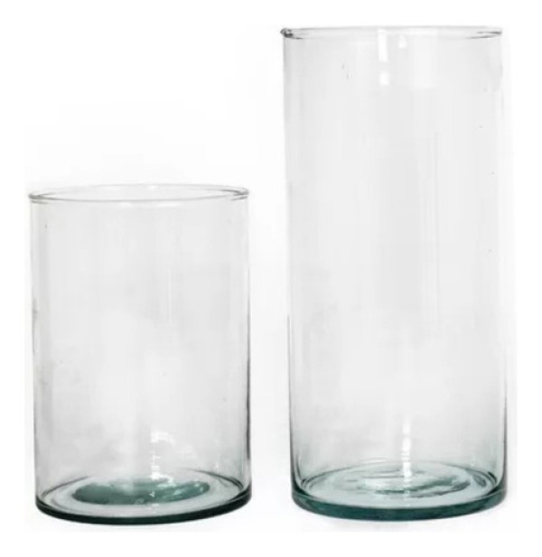 VASO VIDRO TUBO 15X20CM R.80-30091 INCOLOR
