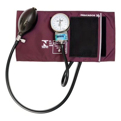 Aparelho Pressão sem estetoscópio  P.A. Med Nylon Velcro Rosa