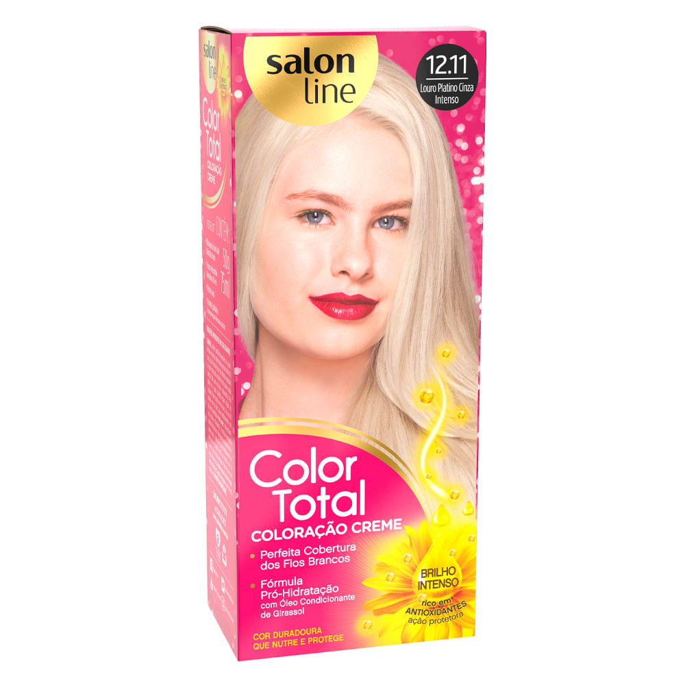 Encontraproduto.com.br - Tintura Salon Line Color Tot 12.11 Loção Platinado - Salon Line