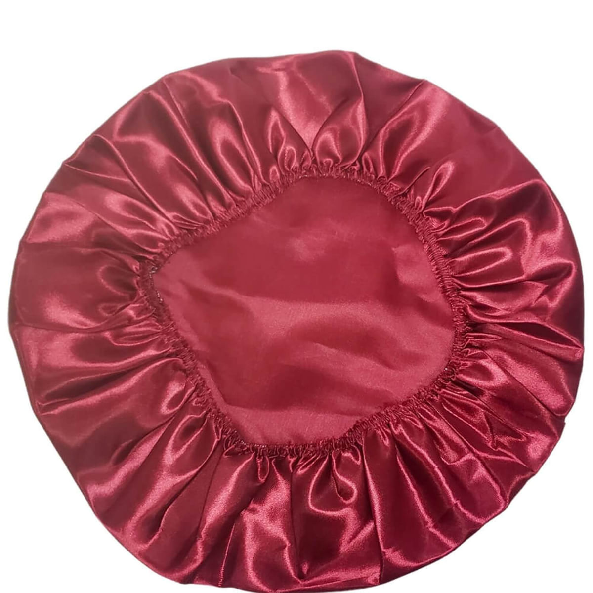 Nobrand - Touca de Cetim Camada Simples Antifrizz Vinho