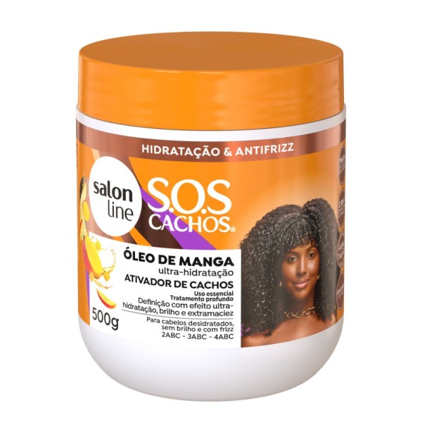 Encontraproduto.com.br - Ativador De Cachos Umidificador Salon Line Sos Cachos Óleo De Manga 500g