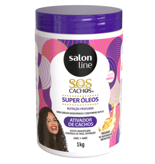Encontraproduto.com.br - Creme para Pentear Salon Line SOS Cachos Super Óleos Nutri 1Kg