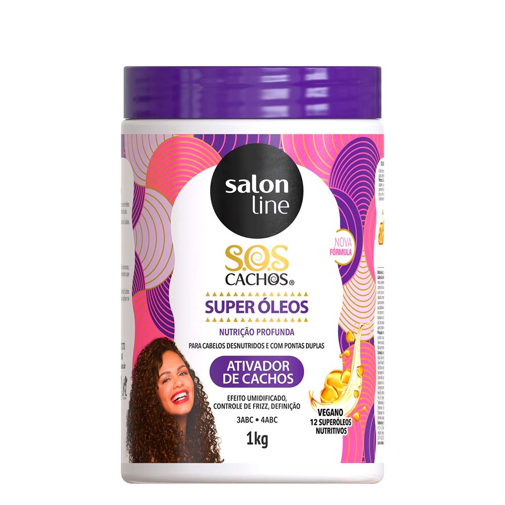 Encontraproduto.com.br - Creme para Pentear Salon Line SOS Cachos Super Óleos Nutri 1Kg