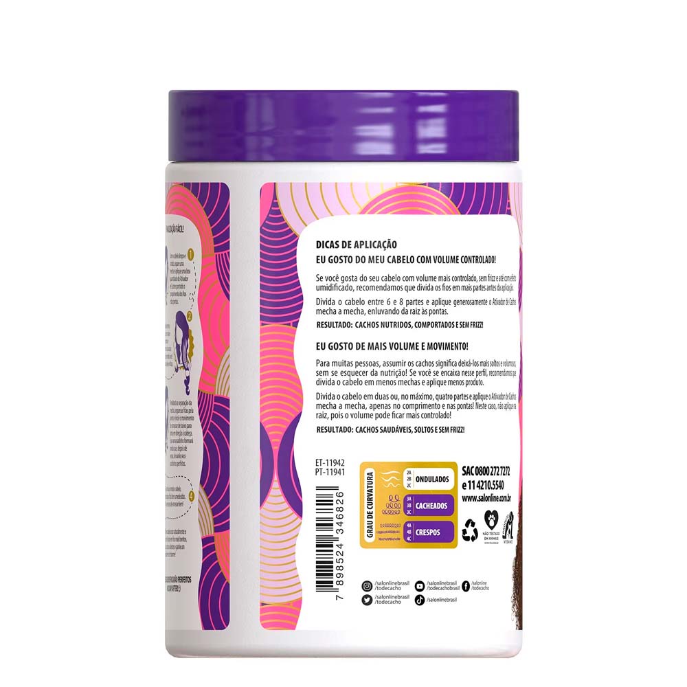 Encontraproduto.com.br - Creme para Pentear Salon Line SOS Cachos Super Óleos Nutri 1Kg