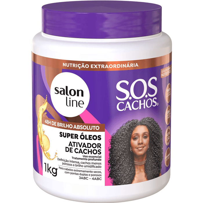 Encontraproduto.com.br - Creme para Pentear Salon Line SOS Cachos Super Óleos Nutri 1Kg