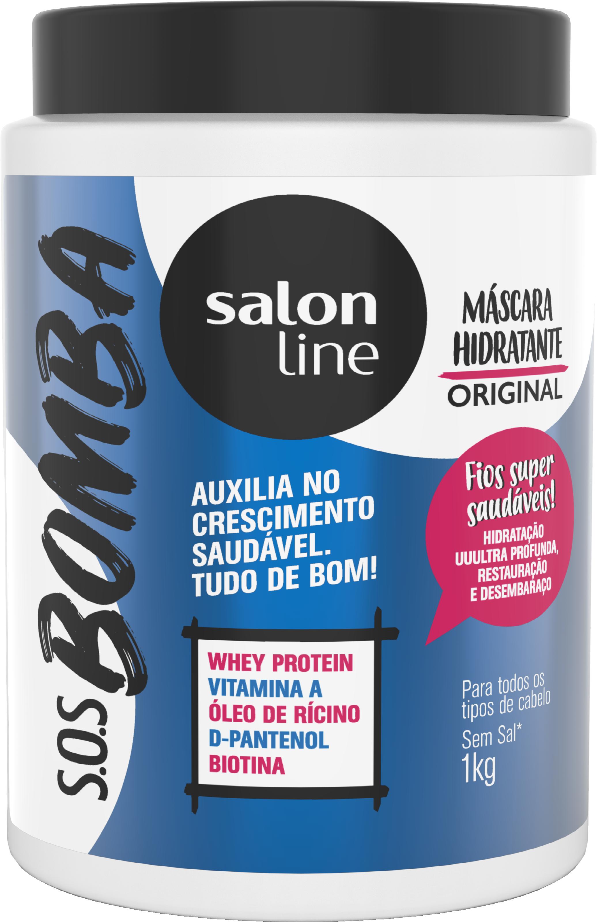 Mascara 1kg Sos Bomba De Vitaminas - Salon Line