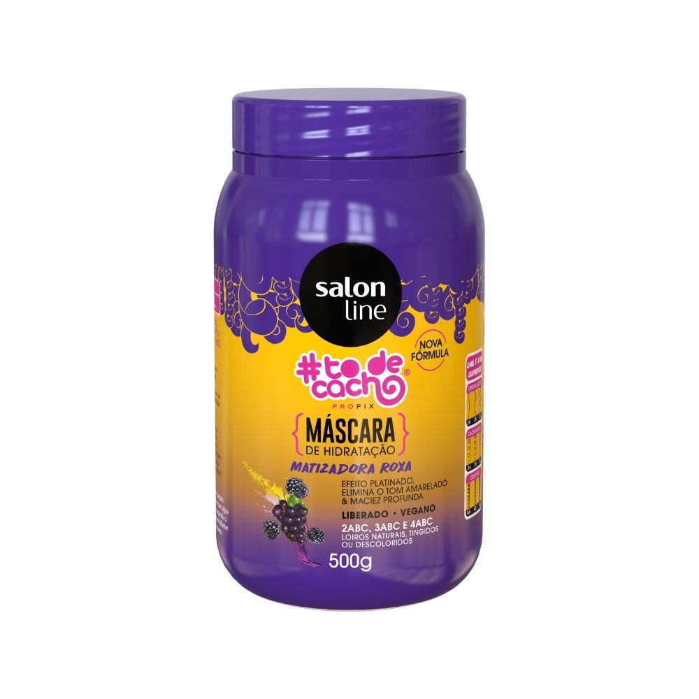Encontraproduto.com.br - Mascara Matizadora Loira Salon Line To De Cacho 500g