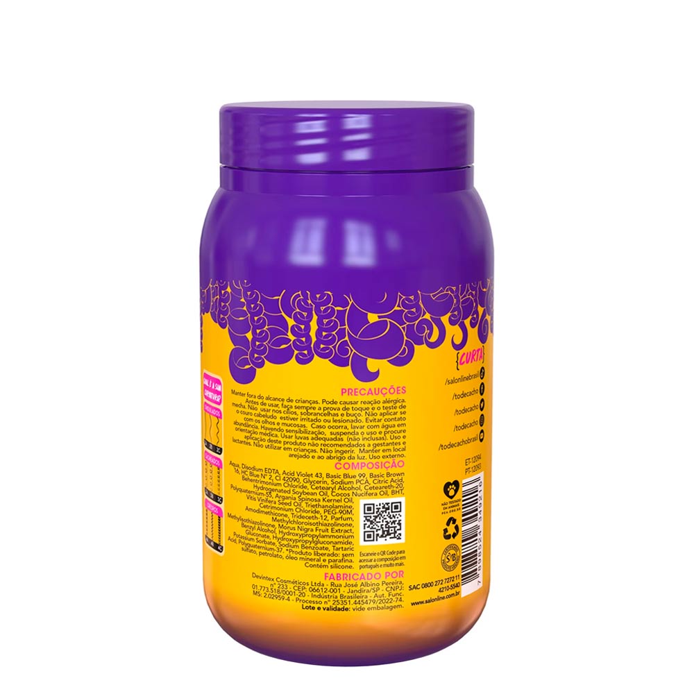 Encontraproduto.com.br - Mascara Matizadora Loira Salon Line To De Cacho 500g