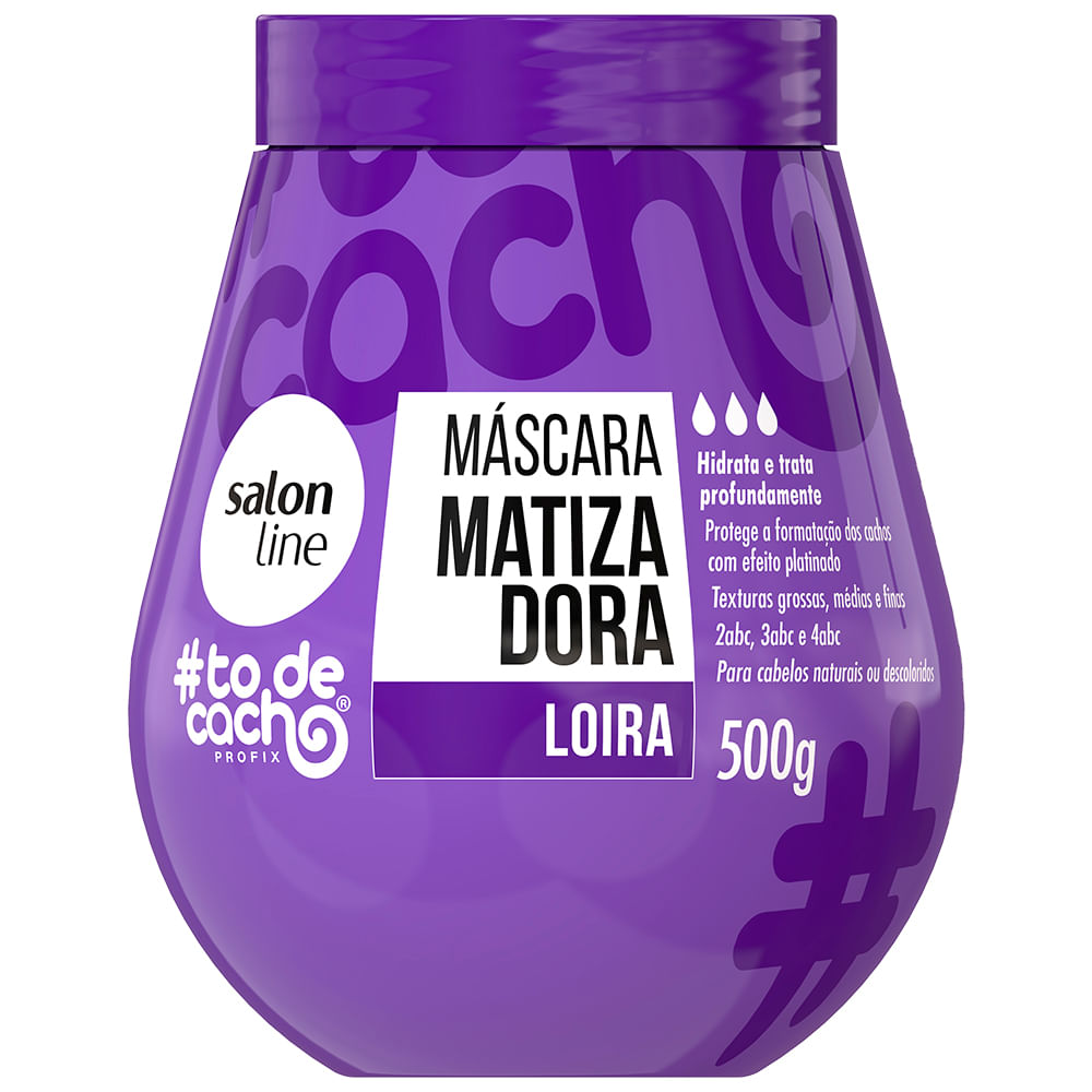 Encontraproduto.com.br - Mascara Matizadora Loira Salon Line To De Cacho 500g