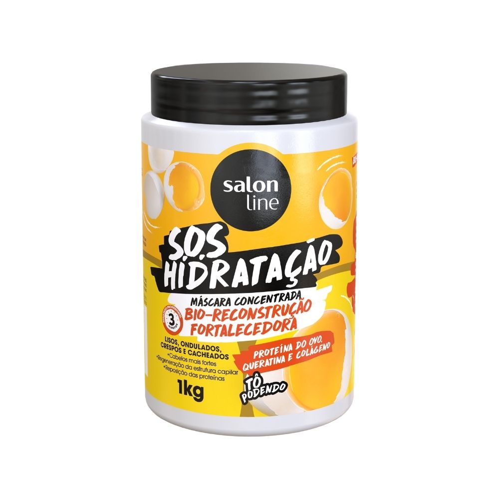 Encontraproduto.com.br - Máscara Capilar Salon Line Tô Podendo Bio Reconstrucao Fortalecedora 1Kg