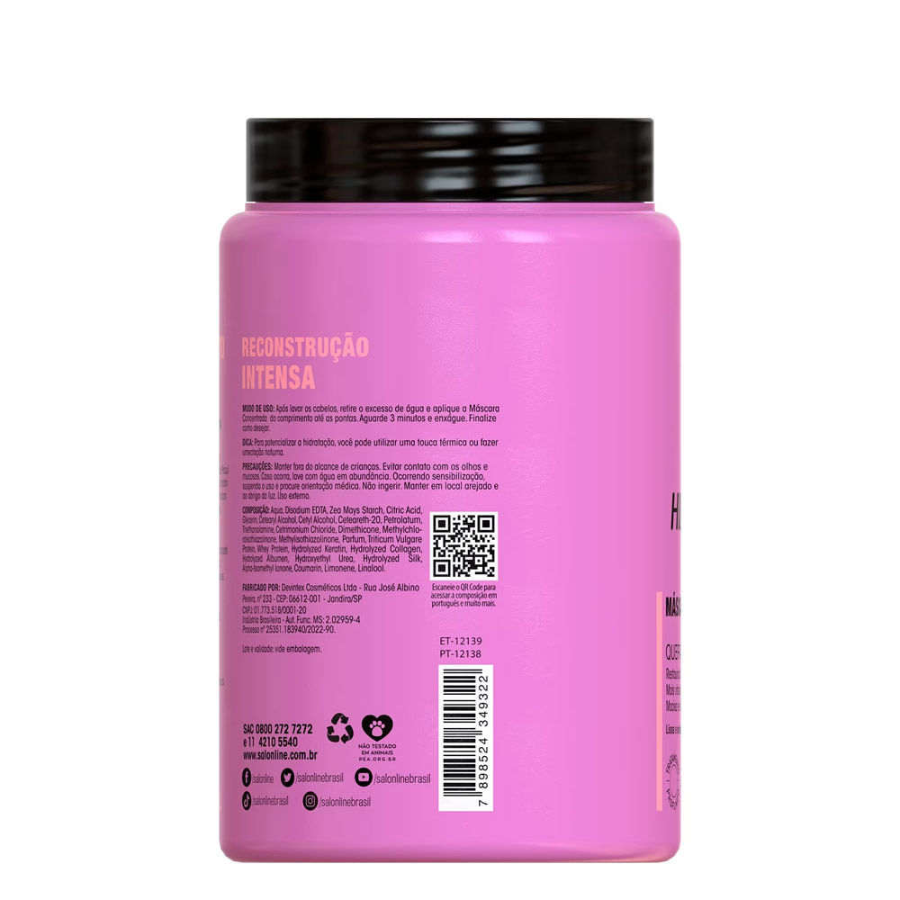 Encontraproduto.com.br - Máscara Capilar Salon Line Tô Podendo Bio Reconstrucao Fortalecedora 1Kg