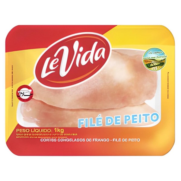 Encontraproduto.com.br - Filé de Peito de Frango s/ Osso Levida Bandeja 1Kg