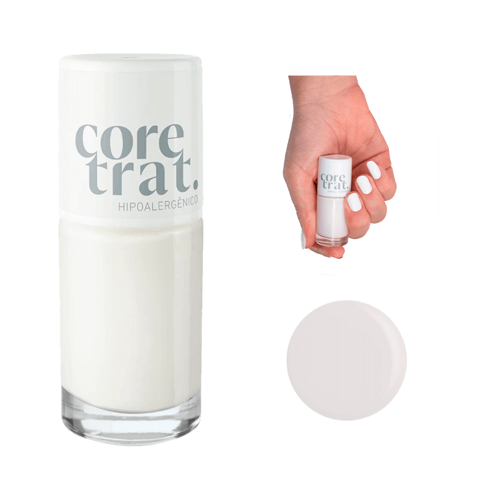 Encontraproduto.com.br - Esmalte Coretrat Efeito Gel 8,5ml Tule Branco - Blant