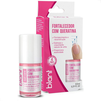 Encontraproduto.com.br - Base Fortalecedora Com Queratina 8,5ml 4 Free Blant
