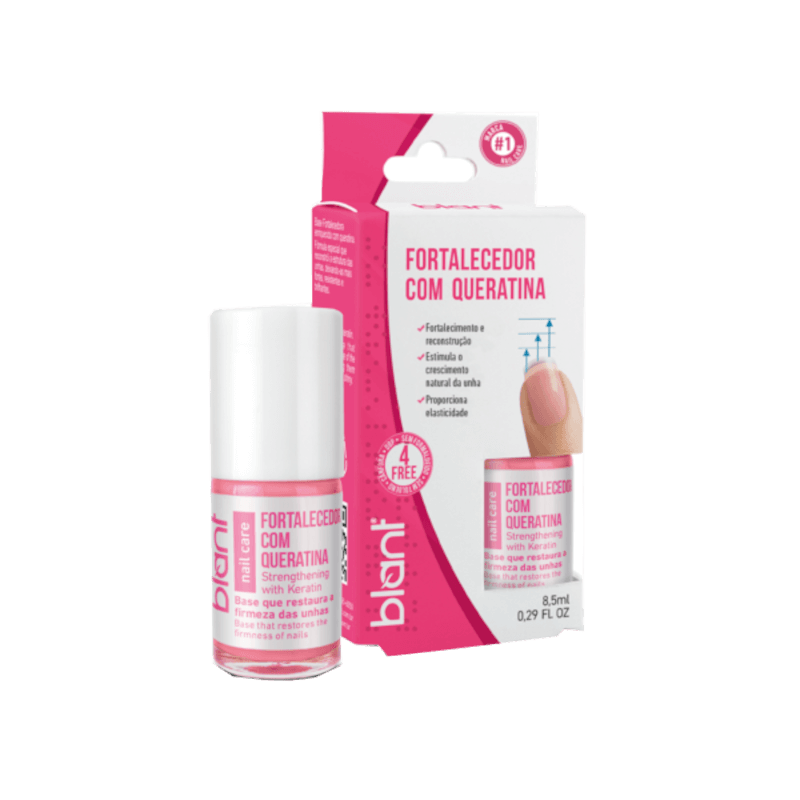 Encontraproduto.com.br - Base Fortalecedora Com Queratina 8,5ml 4 Free Blant