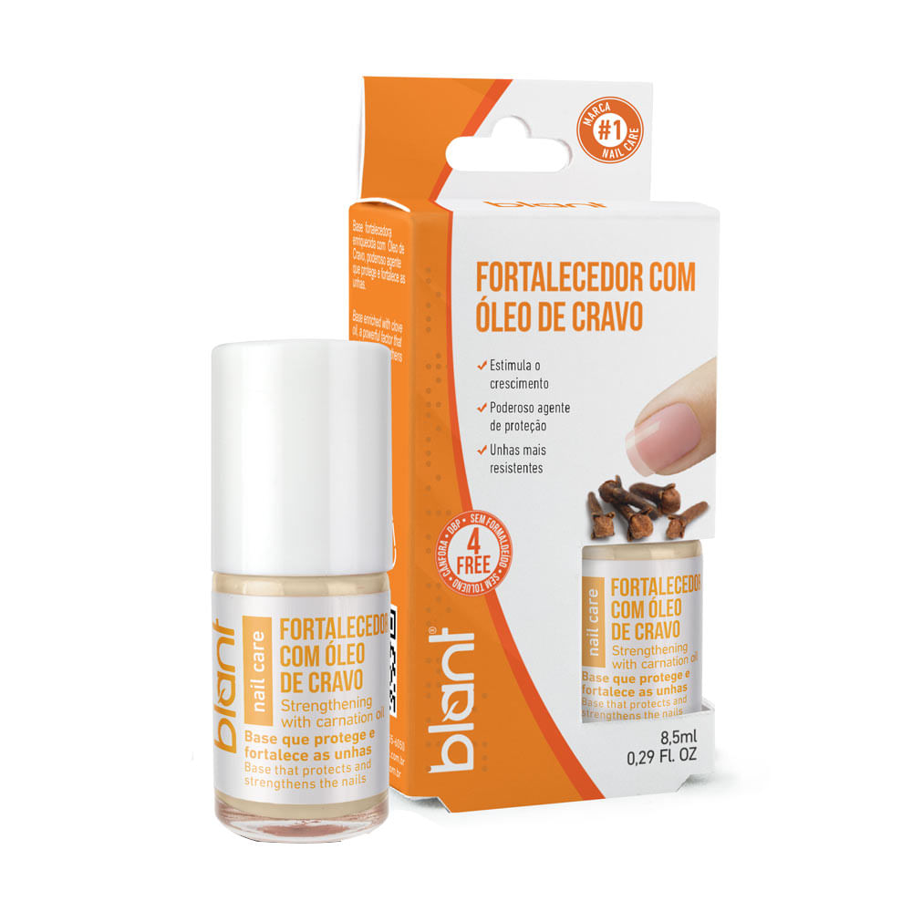 Base Fortalecedora Com Oleo De Cravo 8,5ml 4 Free - Blant
