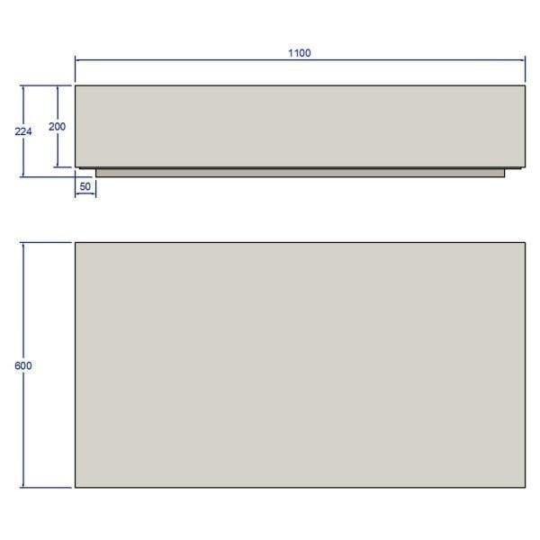 Encontraproduto.com.br - Mesa de Centro Retangular Bely - 100% MDF - Acabamento em Laca Branco