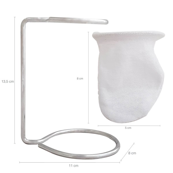 Encontraproduto.com.br - Suporte Coador Para Café De Pano Mini Passador Individual