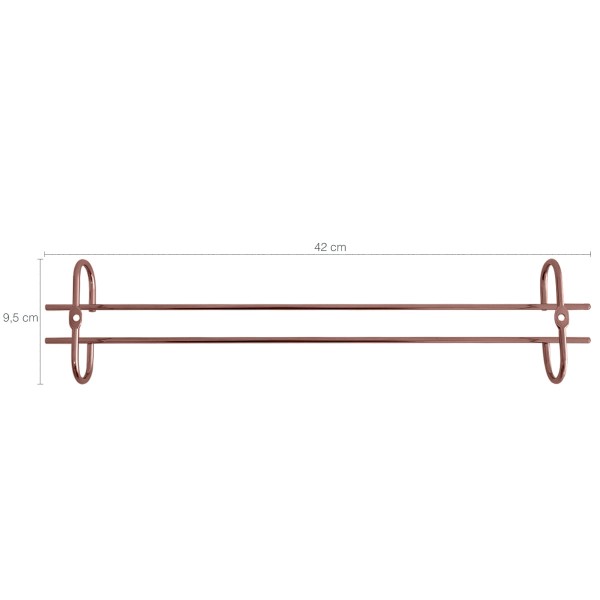 Encontraproduto.com.br - Suporte Para Pendurar Taças 42cm Organizador Porta Taças Suspenso
